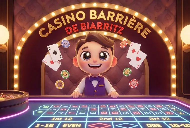 Jeux en direct avec croupiers en temps réel (Casino Barrière de Biarritz)